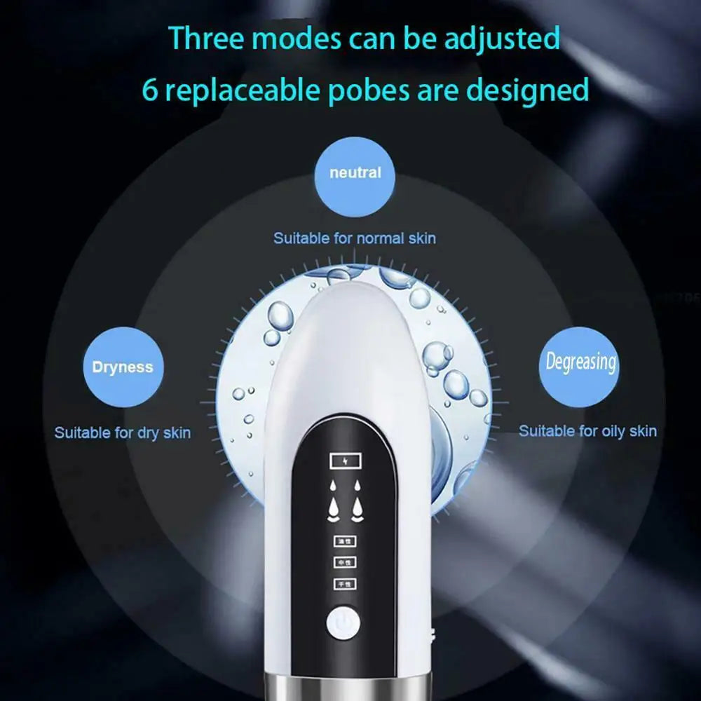 Electric Blackhead Remover Vacuum Cleaner USB Rechargeable Hydrodermabrasion Device Moisturizing safe Painless Facial Skin Tool