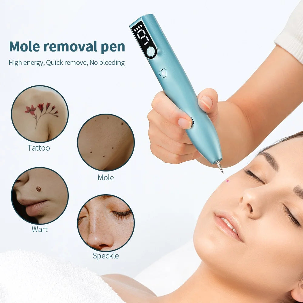 Laser Plasma Pen Freckle Remover Machine LCD Mole Removal Dark Spot Remover Skin Wart Tag Tattoo Remaval Tool Beauty Salon