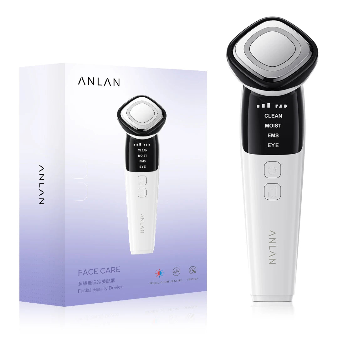 ANLAN EMS Face Massager Lite Microcurrent Eye Beauty Face Lifting Deep Cleaning Hot Compress Vibration Massage Skincare Tool