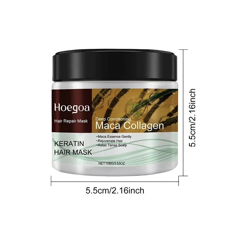 Keratin Collagen Hair Mask Repair Damage Frizzy Straighten Soft Smooth Moisturize  Hair Treatment Hair Restore Cream Hair Care