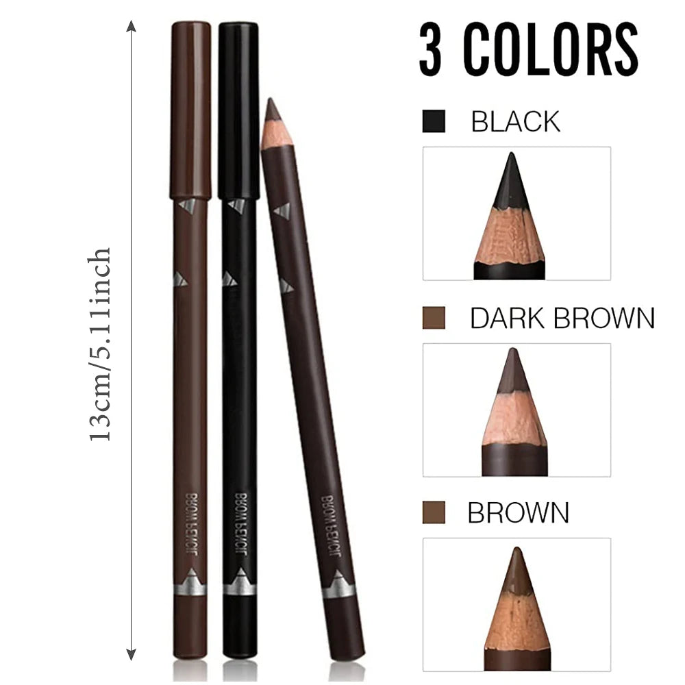 6/12Pcs Waterproof Eye Brow Pencil Women