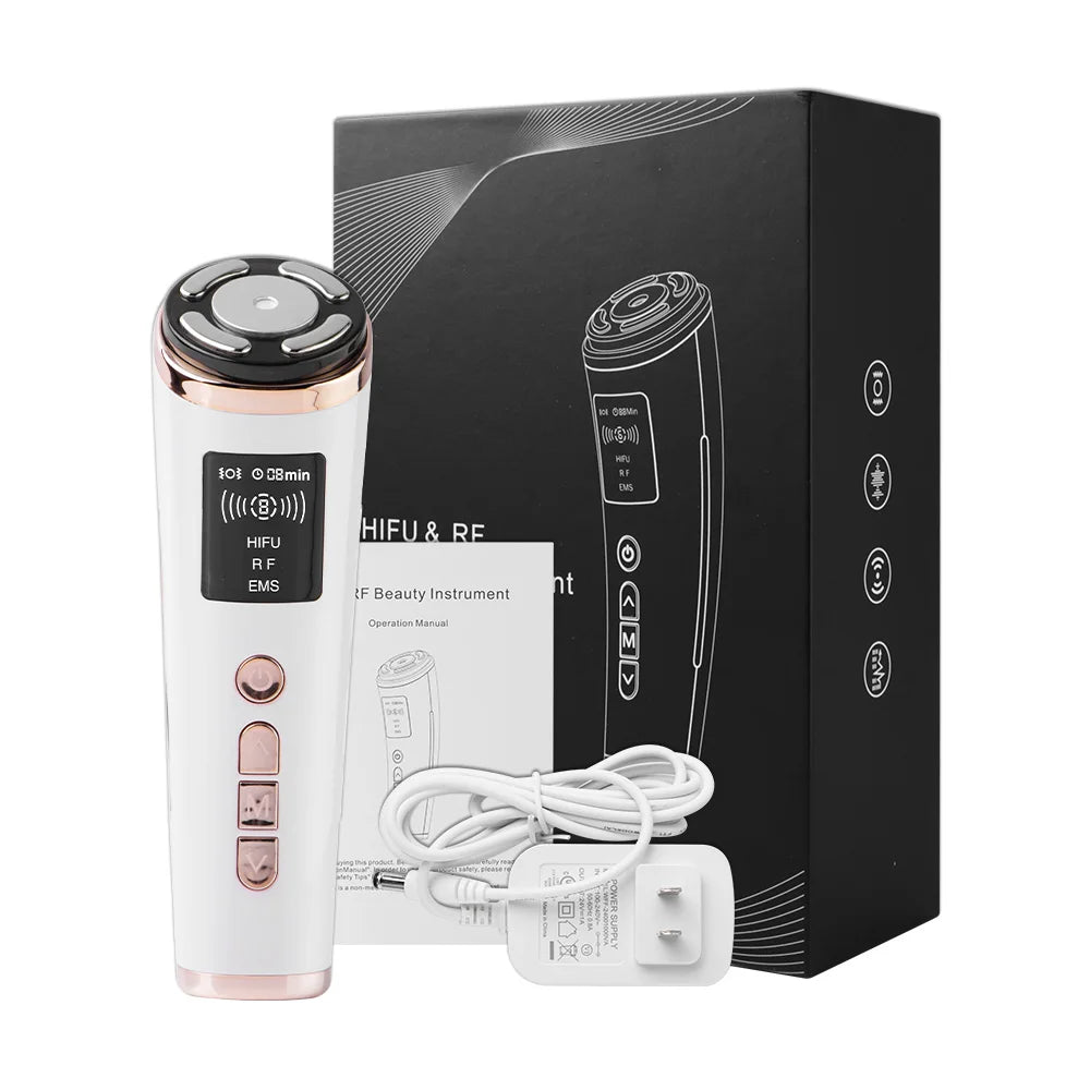 Electric Hifu Face Lifting Ultrasound Lifting Face  Skin Current Tightening EMS Microcurrents Skin Rejuvenation Beauty Care