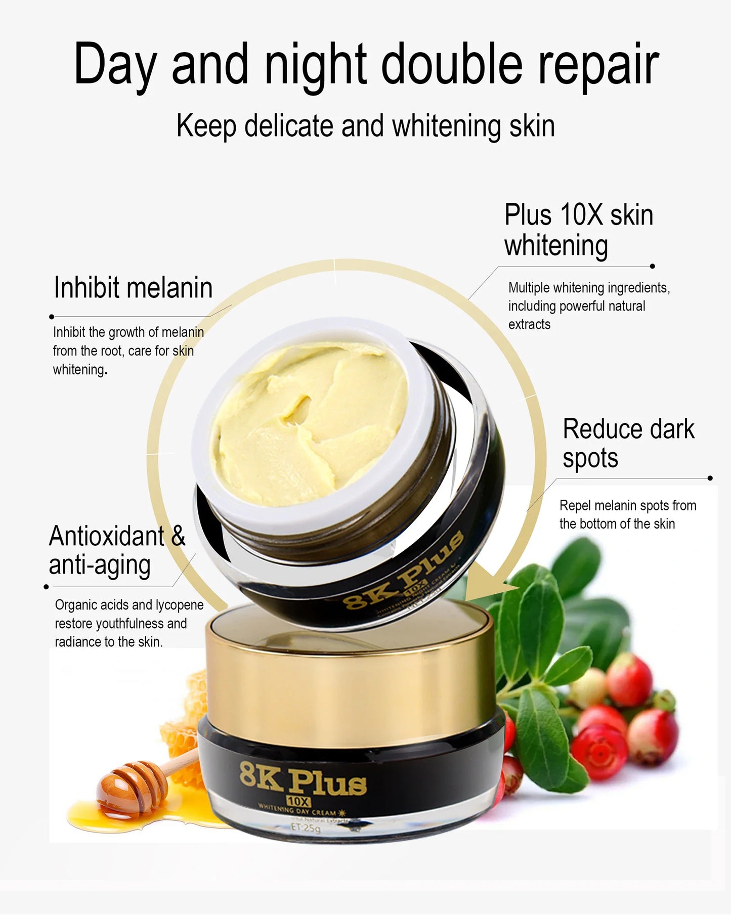 AILKE Whitening Face Cream, Reduce Dark Spots