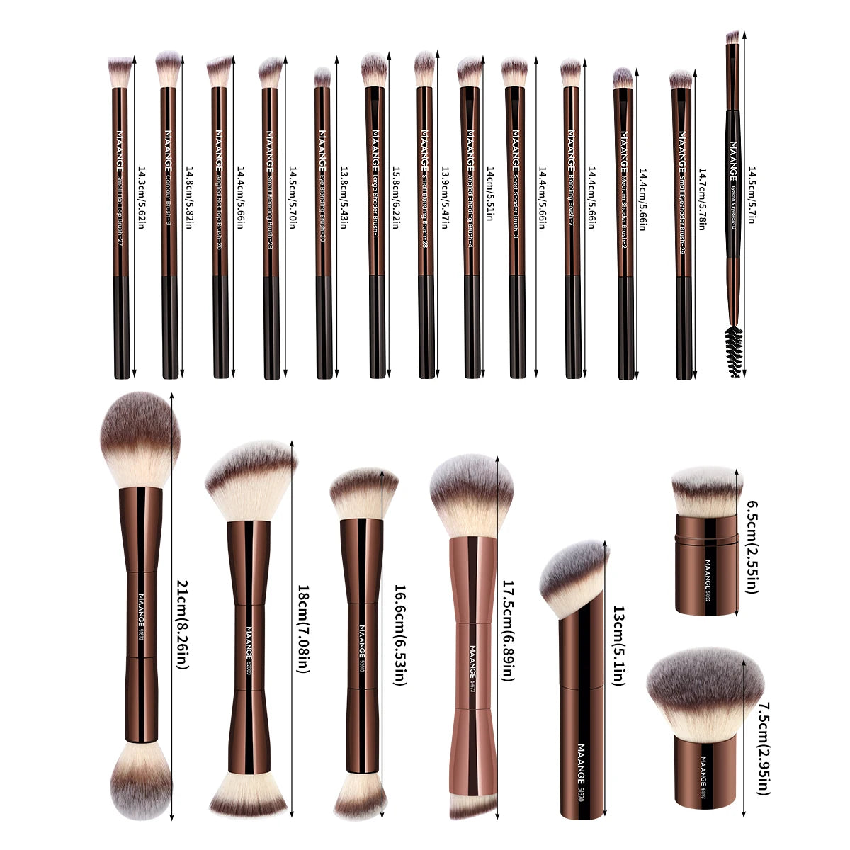 MAANGE 20pcs/set Pro Makeup Brushes