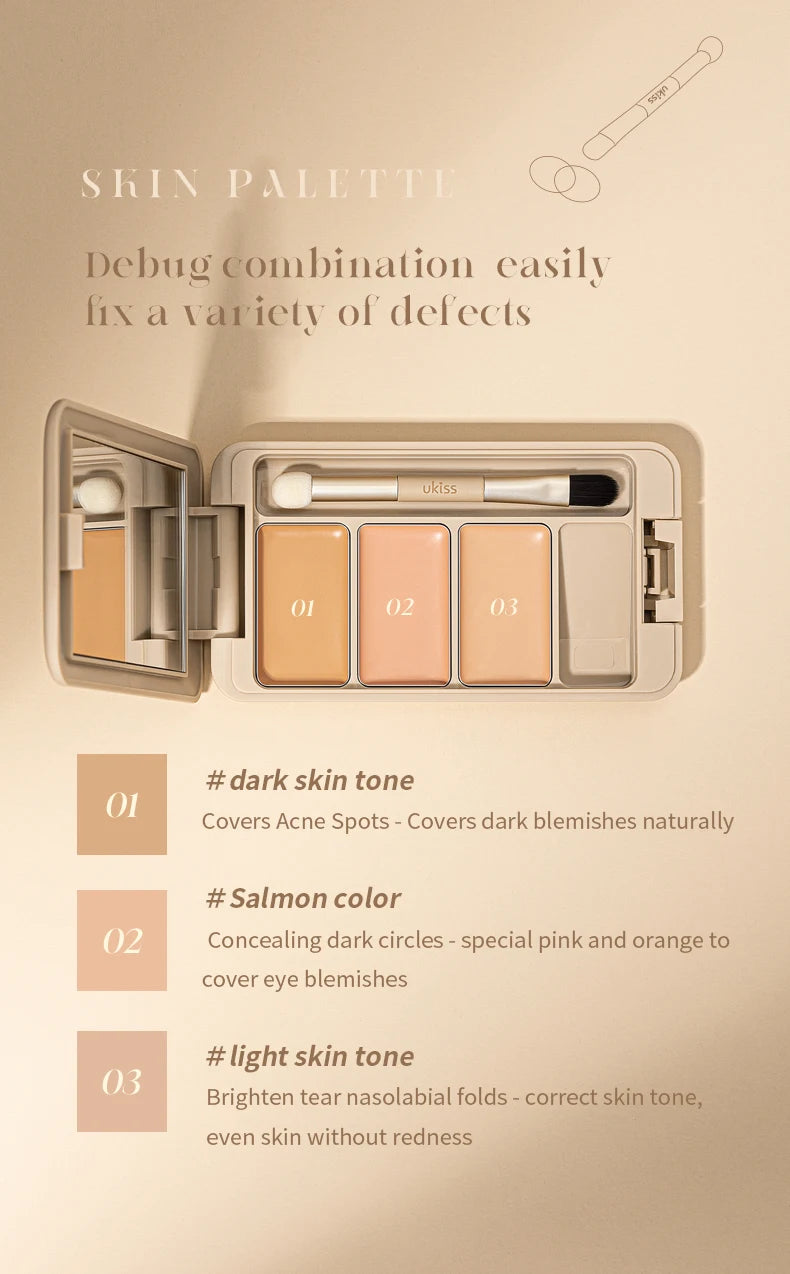 UKISS 3 In 1 Full Coverage Multi Uses Concealer