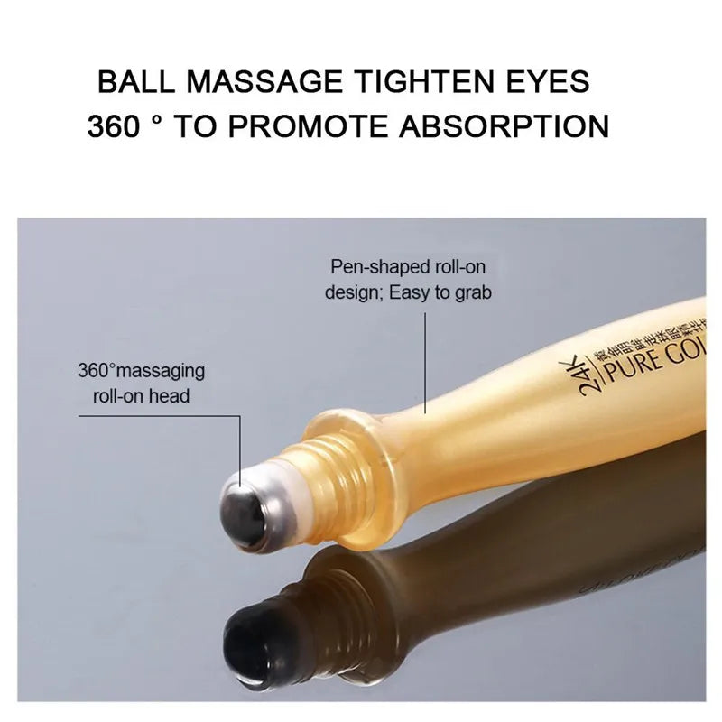 24K Gold Eye Roller Eye Cream Massager