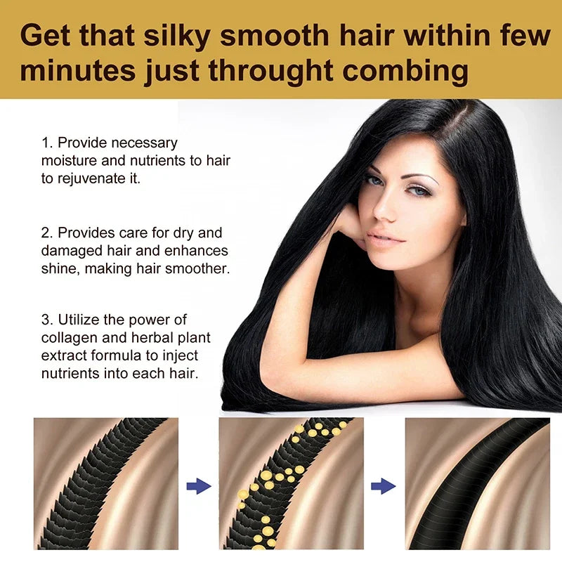 Keratin Collagen Hair Mask Repair Damage Frizzy Straighten Soft Smooth Moisturize  Hair Treatment Hair Restore Cream Hair Care