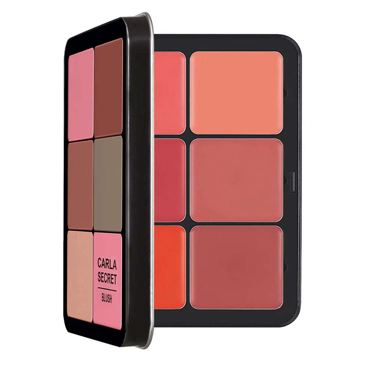 12 Shades Creamy Blush Palette HD Face Essentials Long-Lasting Matte Blush Cream Cover Makeup Palette 0.84oz