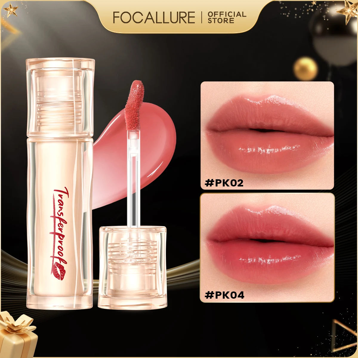 FOCALLURE Glazed Shine Liquid Lipstick