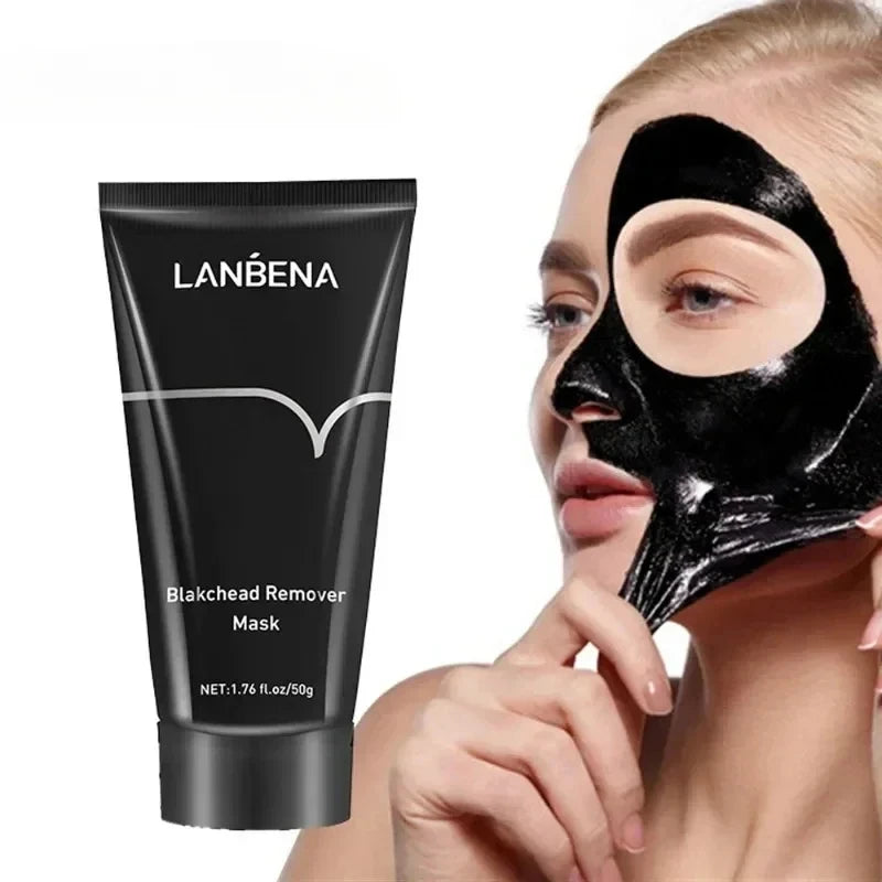 LANBENA Black Mask Blackhead Remover Nose Black Mask Face Care Mud Peel Off Mask Pore Strip Skin Care Oil Control