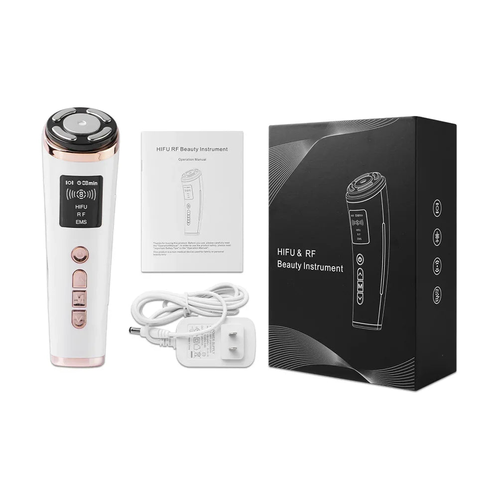 Electric Hifu Face Lifting Ultrasound Lifting Face  Skin Current Tightening EMS Microcurrents Skin Rejuvenation Beauty Care