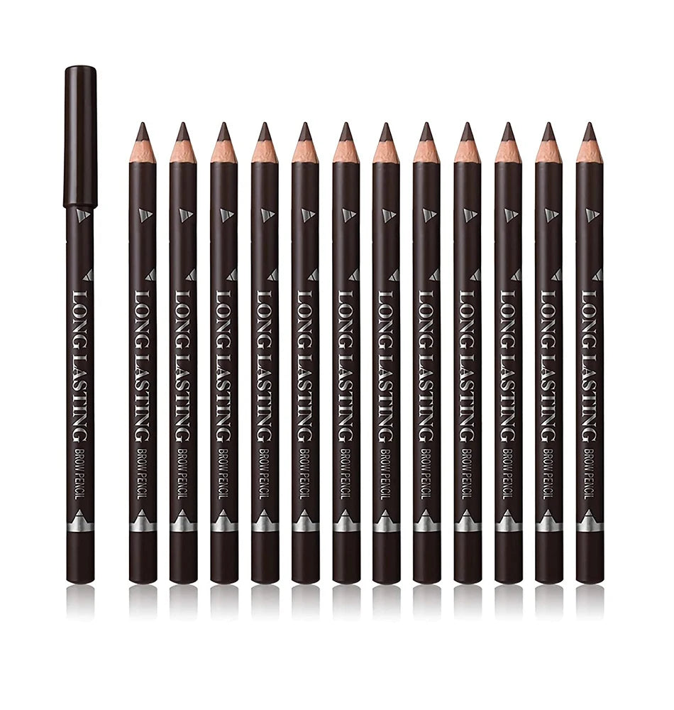 6/12Pcs Waterproof Eye Brow Pencil Women