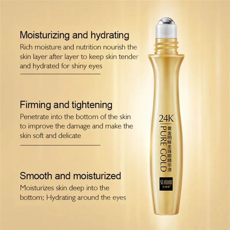 24K Gold Eye Roller Eye Cream Massager