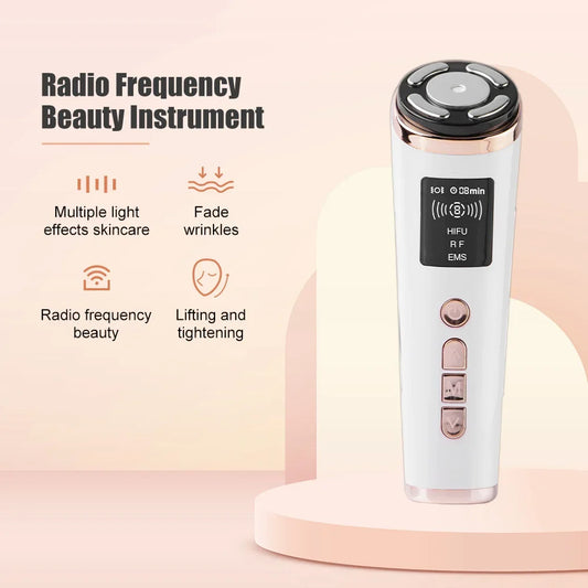 Electric Hifu Face Lifting Ultrasound Lifting Face  Skin Current Tightening EMS Microcurrents Skin Rejuvenation Beauty Care