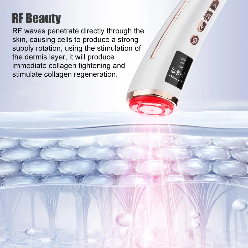 Electric Hifu Face Lifting Ultrasound Lifting Face  Skin Current Tightening EMS Microcurrents Skin Rejuvenation Beauty Care