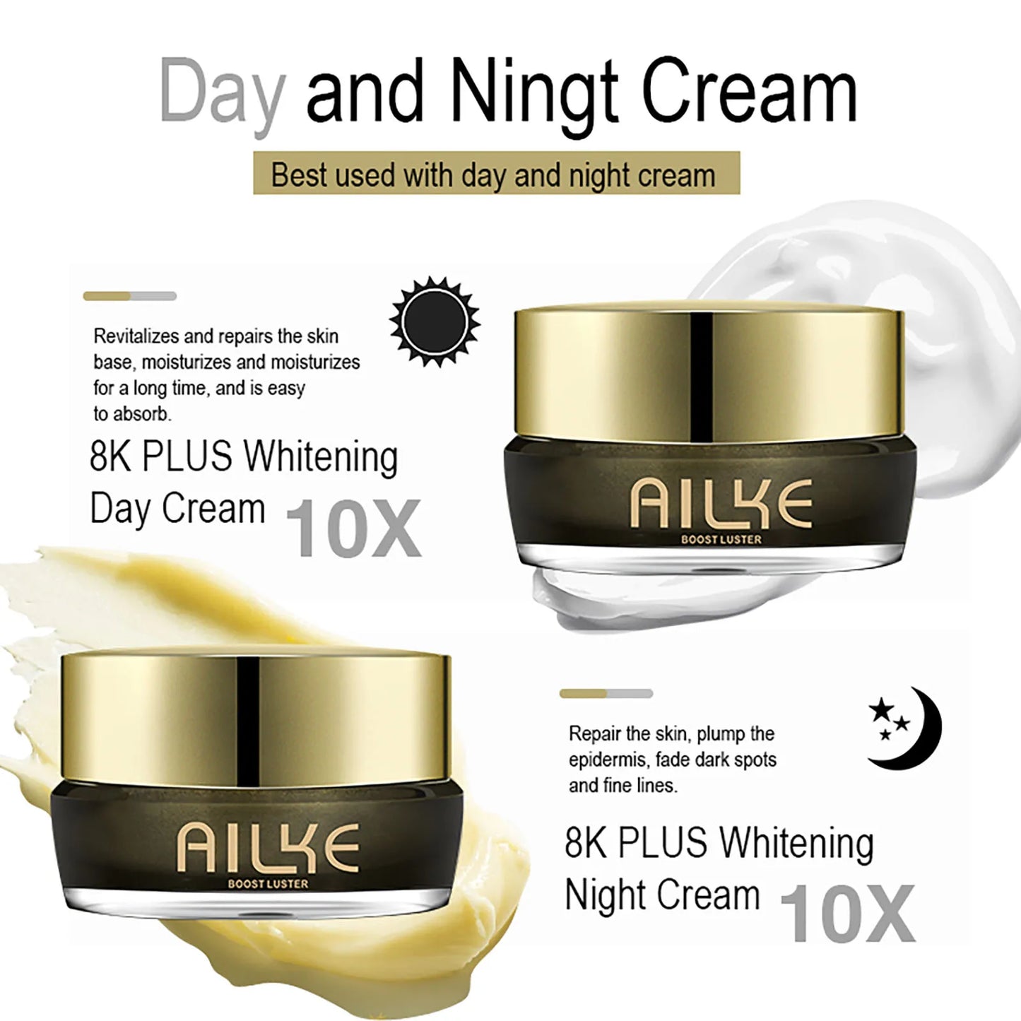 AILKE Whitening Face Cream, Reduce Dark Spots