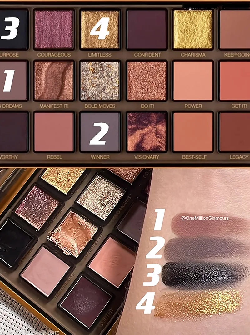 18 colors eyeshadow European