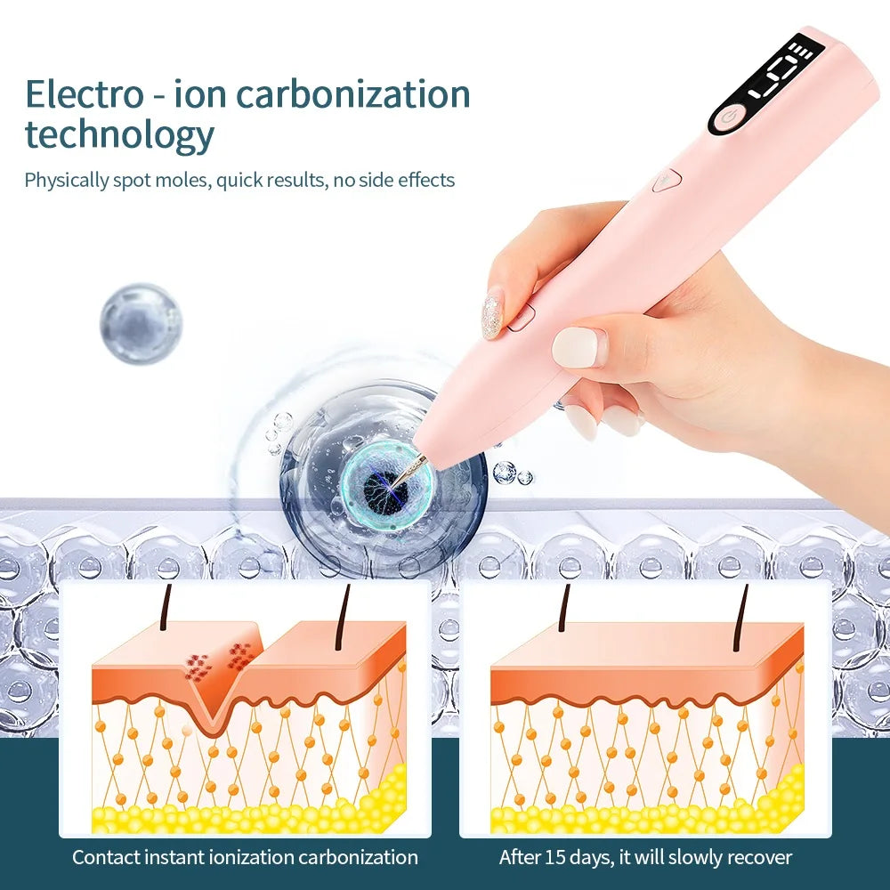 Laser Plasma Pen Freckle Remover Machine LCD Mole Removal Dark Spot Remover Skin Wart Tag Tattoo Remaval Tool Beauty Salon