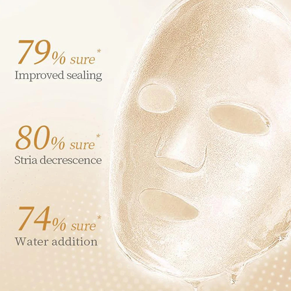 12PCS Collagen Face Mask Deep Hydrating Moisturizing Firming Lifting Facial Masks Anti-aging Split Sheet Mask Korean Skincare